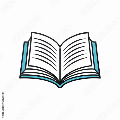 open book vector illustration
