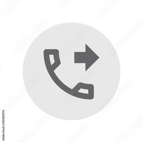 Phone Forwarded Outlined Icon
