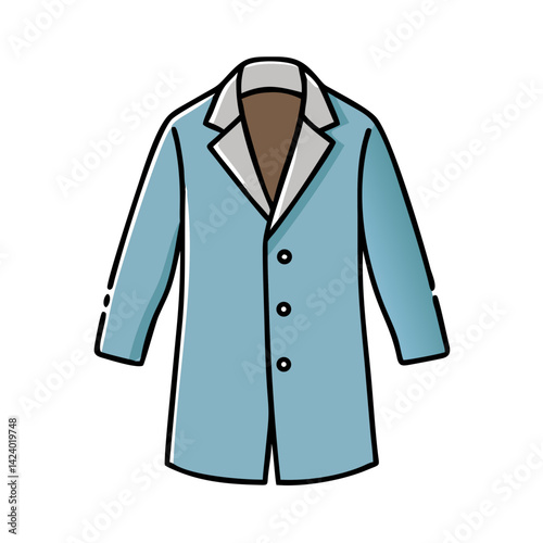 overcoat icon, overcoat vector illustration-simple illustration of overcoat, perfect for overcoat logos and icons