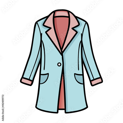 overcoat icon, overcoat vector illustration-simple illustration of overcoat, perfect for overcoat logos and icons