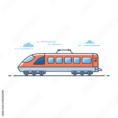passenger train icon, passenger train vector illustration-simple illustration of passenger train, perfect for passenger train logos and icons