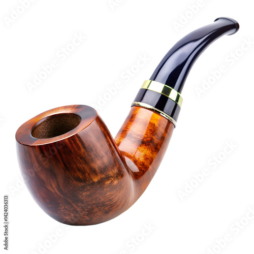 tobacco pipe isolated on white background