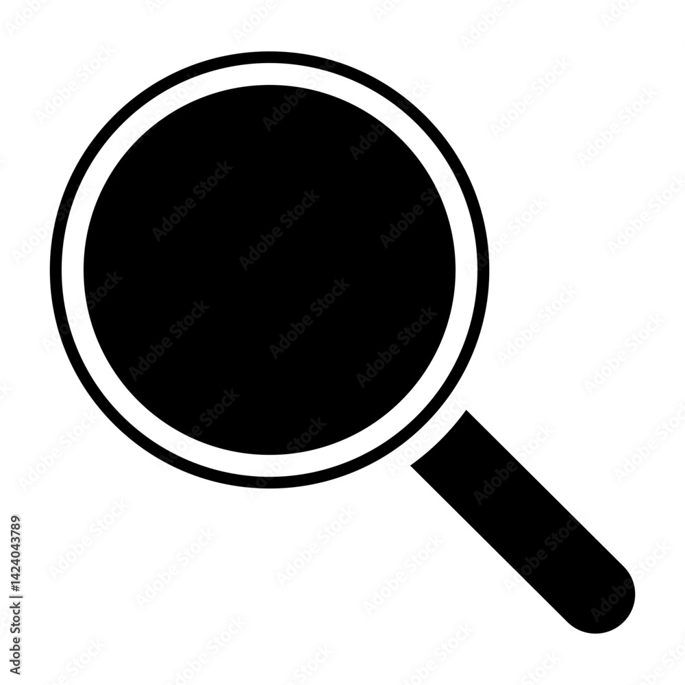 Magnifying Glass Vector Glyph Icon Design Magnifying Glass Vector Glyph Icon Design