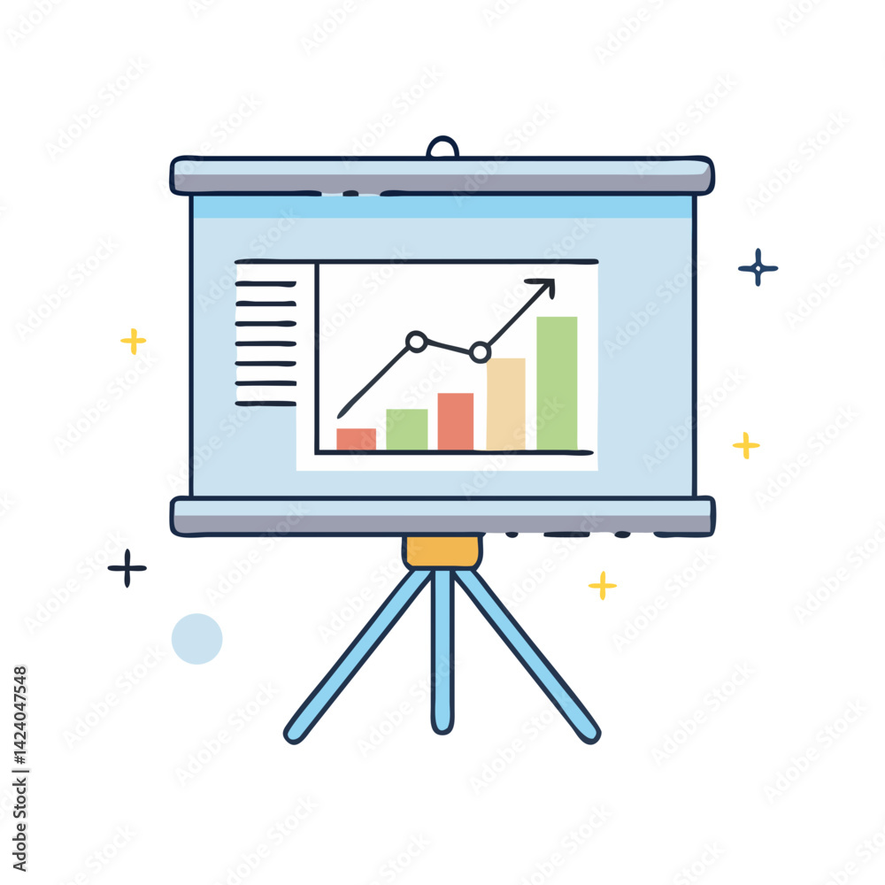 Obraz premium projector screen icon, projector screen vector illustration-simple illustration of projector screen, perfect for projector screen logos and icons