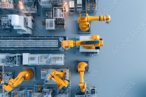 aerial drone view captures essence of industry 4