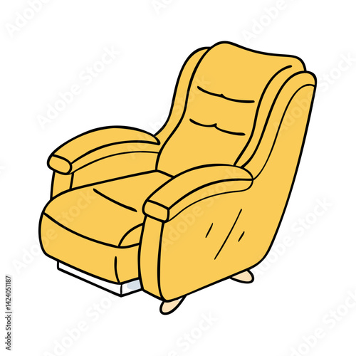 recliner icon, recliner vector illustration-simple illustration of recliner, perfect for recliner logos and icons