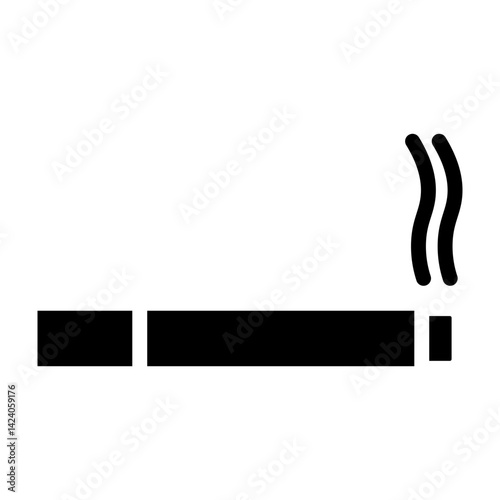 Cigarette Vector Glyph Icon Design