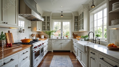 This kitchen feels open and bright perfect for cooking