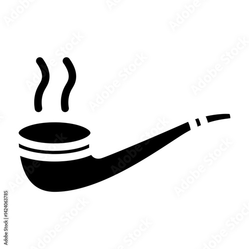 Pipe Vector Glyph Icon Design
