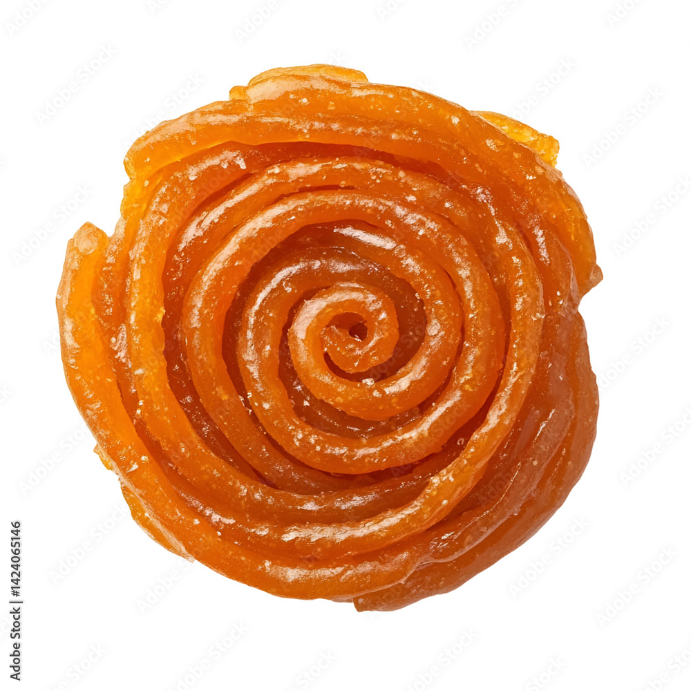 Fototapeta premium Spiral orange food sweet treat confectionery dessert culinary gastronomy recipe