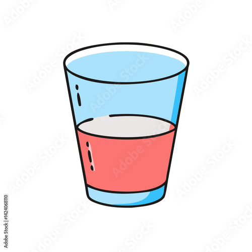 shot glass icon, shot glass vector illustration-simple illustration of shot glass, perfect for shot glass logos and icons