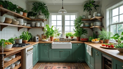 The kitchen hums with the energy of plants and fresh ingredients
