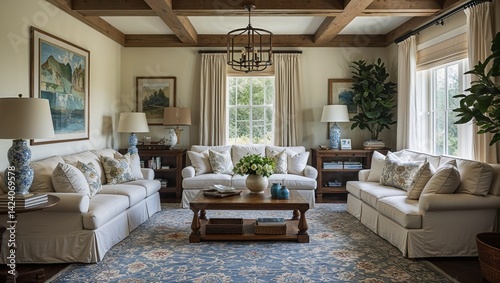 The living room hums with peace and quiet comfort
