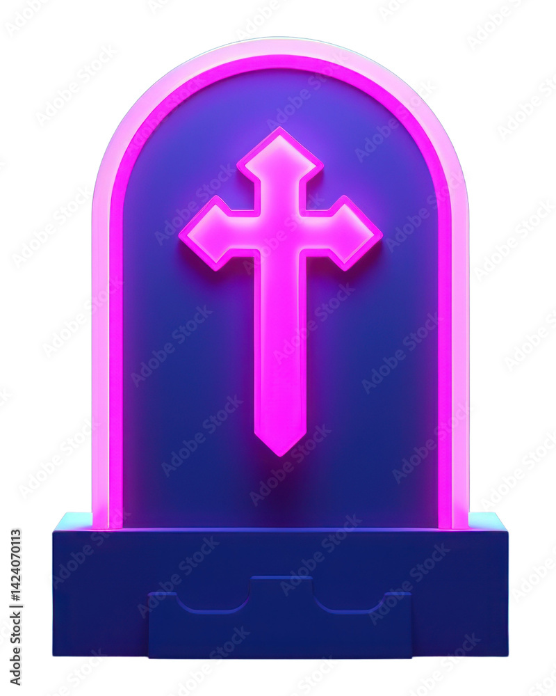 Obraz premium Symbol cross spirituality architecture. PNG with transparent background.