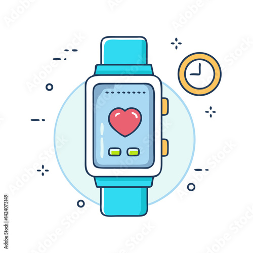smartwatch icon, smartwatch vector illustration-simple illustration of smartwatch, perfect for smartwatch logos and icons