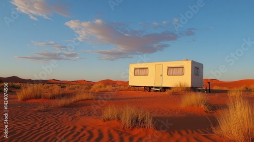 Desert Solitude: A Caravan in the Australian Outback