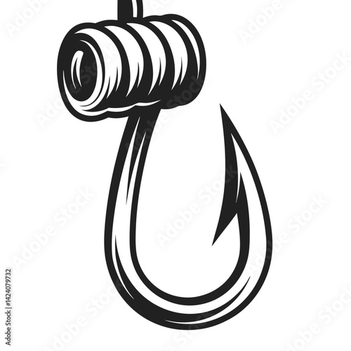 Fishing Hook Lure Silhouette