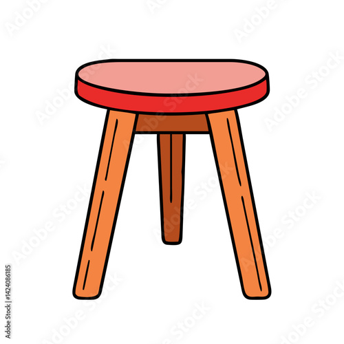 stool icon, stool vector illustration-simple illustration of stool, perfect for stool logos and icons