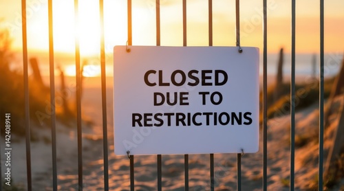 A sign reading 