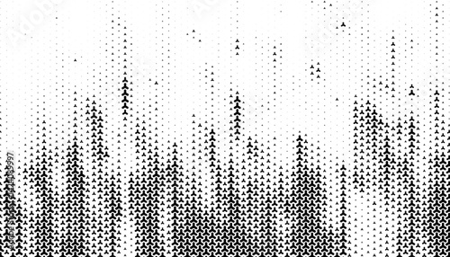 Black and white abstract geometric pattern with transition effect for modern and sporty design element. Modern background and jersey design. Vector Format Illustration 