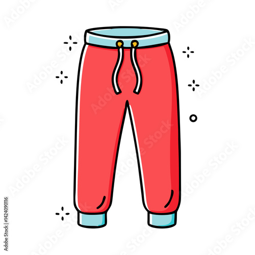 sweatpants icon, sweatpants vector illustration-simple illustration of sweatpants, perfect for sweatpants logos and icons