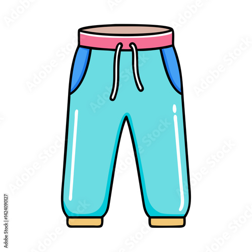 sweatpants icon, sweatpants vector illustration-simple illustration of sweatpants, perfect for sweatpants logos and icons