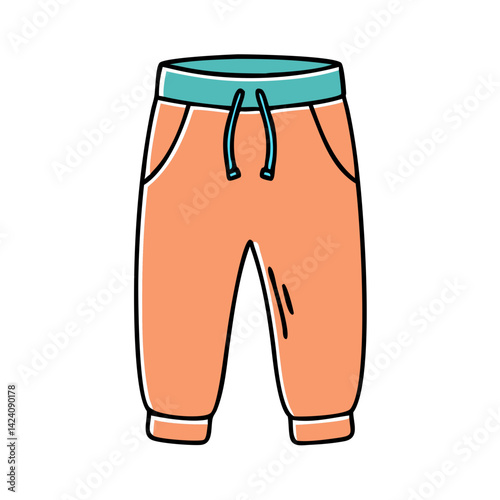 sweatpants icon, sweatpants vector illustration-simple illustration of sweatpants, perfect for sweatpants logos and icons
