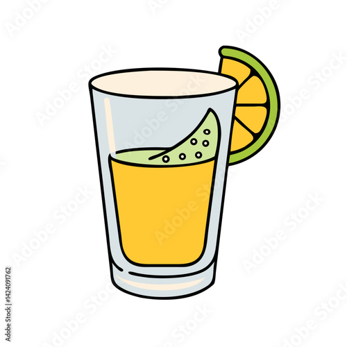tequila shot icon, tequila shot vector illustration-simple illustration of tequila shot, perfect for tequila shot logos and icons