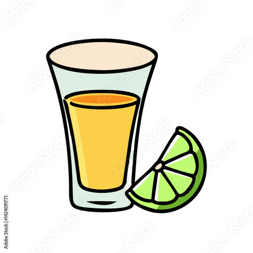 tequila shot icon, tequila shot vector illustration-simple illustration of tequila shot, perfect for tequila shot logos and icons