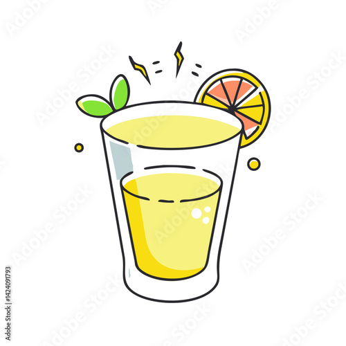 tequila shot icon, tequila shot vector illustration-simple illustration of tequila shot, perfect for tequila shot logos and icons
