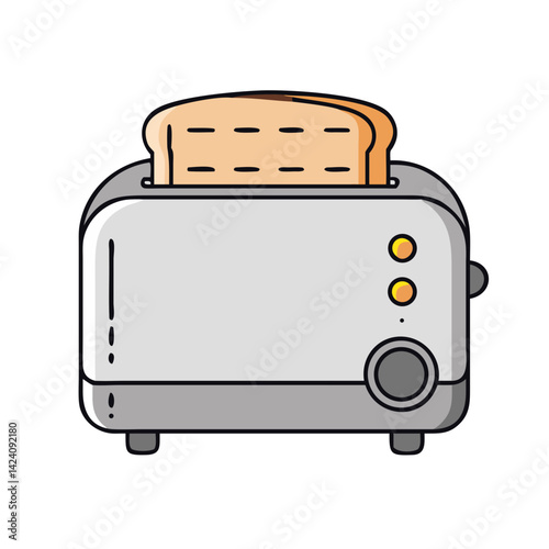 toaster icon, toaster vector illustration-simple illustration of toaster, perfect for toaster logos and icons