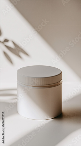 cosmetic jar for face cream or skin care product