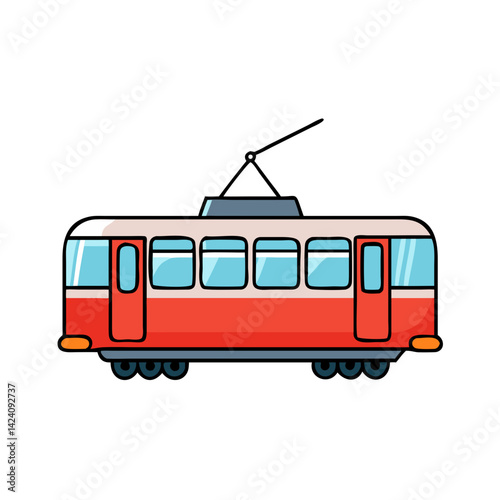 tram icon, tram vector illustration-simple illustration of tram, perfect for tram logos and icons
