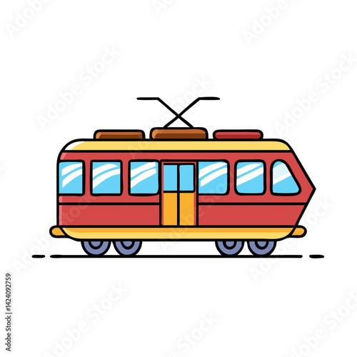 tram icon, tram vector illustration-simple illustration of tram, perfect for tram logos and icons