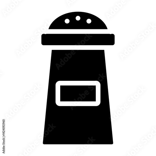 Salt Shaker Vector Glyph Icon Design