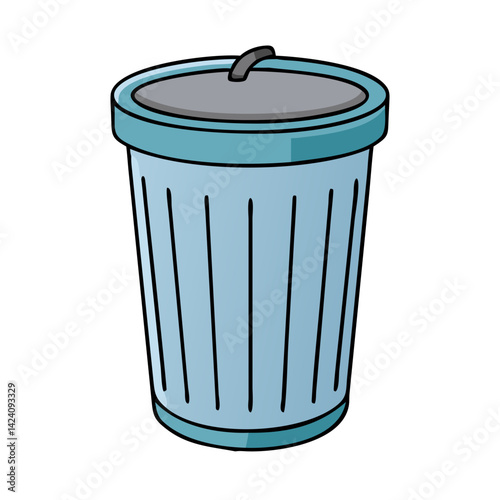 trash bin icon, trash bin vector illustration-simple illustration of trash bin, perfect for trash bin logos and icons