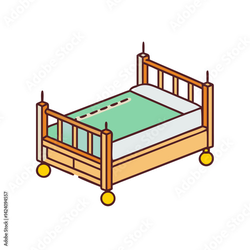trundle bed icon, trundle bed vector illustration-simple illustration of trundle bed, perfect for trundle bed logos and icons