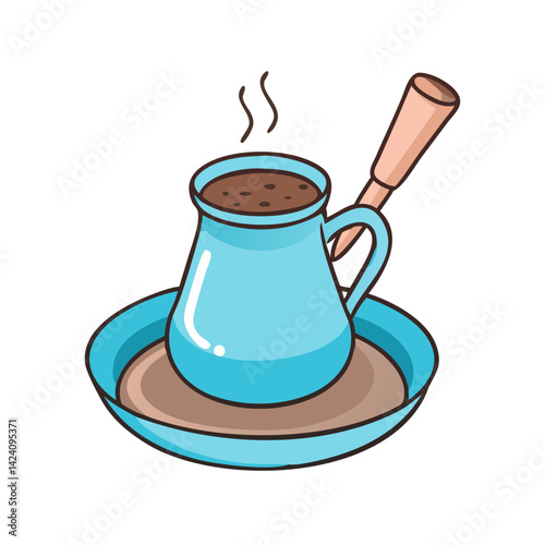 turkish coffee icon, turkish coffee vector illustration-simple illustration of turkish coffee, perfect for turkish coffee logos and icons