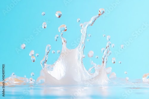 A refreshing liquid splash