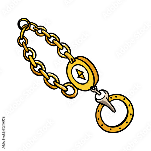 watch chains icon, watch chains vector illustration-simple illustration of watch chains, perfect for watch chains logos and icons