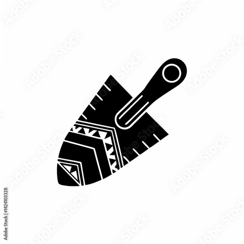 creative Silhouette Trowel Icon Vector Illustration 
