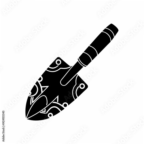 creative Silhouette Trowel Icon Vector Illustration 
