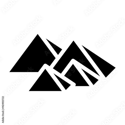 Tourist Attraction  Vector Glyph Icon Design