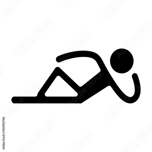 Relaxation  Vector Glyph Icon Design