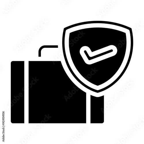 Travel Safety Tips  Vector Glyph Icon Design