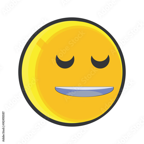 Calm Content Pleased Smile