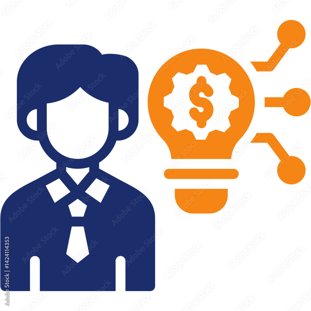 Obraz premium Tech Entrepreneurship Icon
