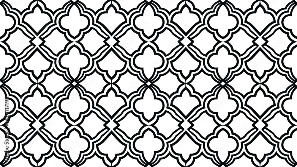 Fototapeta premium Abstract Seamless geometric patterns| random symbols textures| Japanese seamless pattern| Simple vector graphics.