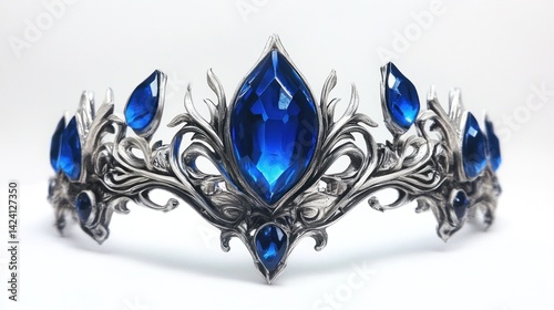 Exquisite blue gem tiara