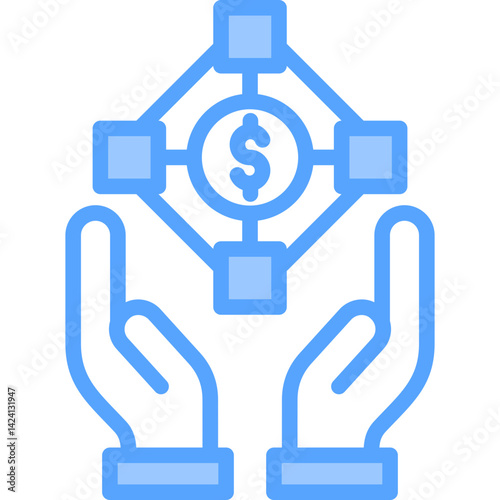Blockchain Funding Icon